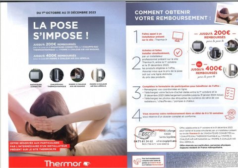 Installateur partenaire Thermor à Monistrol/Loire